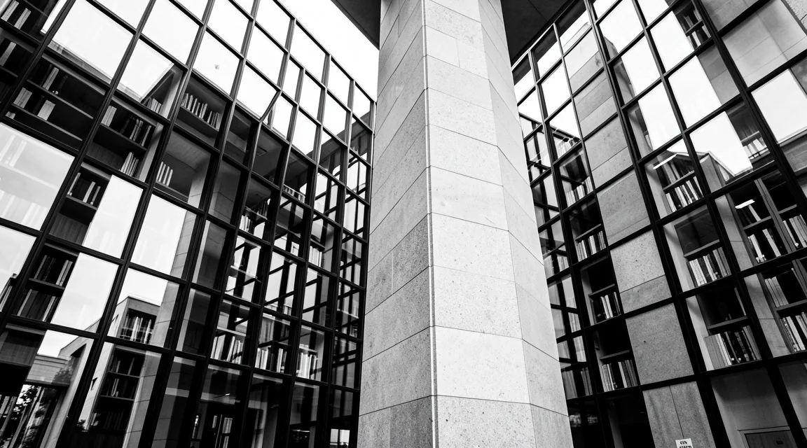 Architectural detail of an academic space